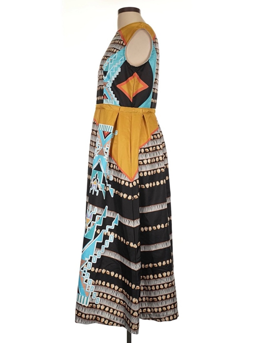 K LOOKINGHORSE Native American Indigenous Owned Authentic Designer Dress Large - Picture 4 of 9